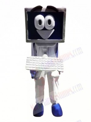 Happy Computer Mascot Costume 