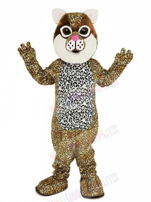 Brown Ocelot Cat Mascot Costume Animal