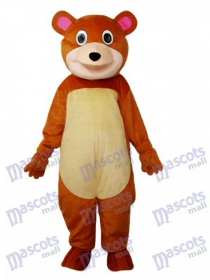 Round Mouth Bear Mascot Adult Costume