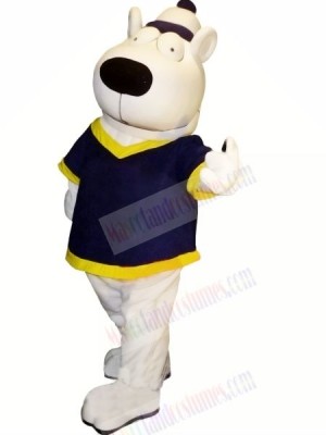White Bear with Big Eyes Mascot Costumes Animal
