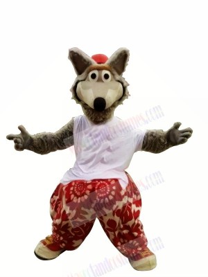 Funny Sport Wolf Mascot Costumes Cartoon