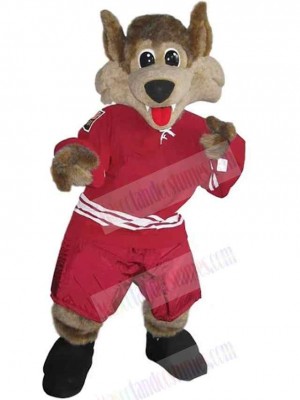 Wolf mascot costume