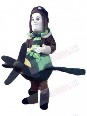 Aviator mascot costume