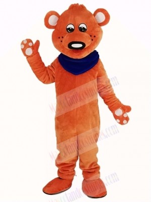 Orange Teddy Bear Mascot Costume