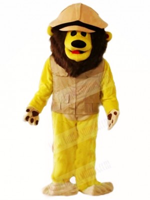 Brown Lion Mascot Costumes Animal 