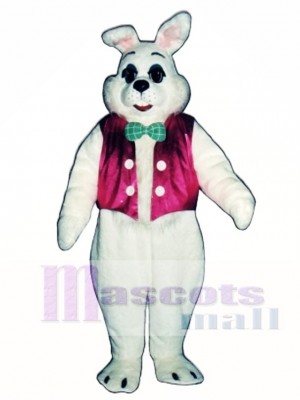 Easter Bunny Rabbit with Vest & Bowtie Mascot Costume