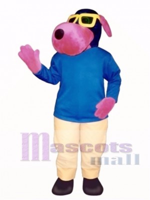 Cute Dawgie Dog with Sun Glasses Mascot Costume