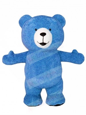 Blue Teddy Bear Mascot Costumes Animal 