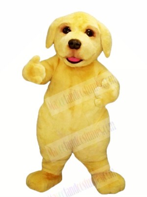 Yellow Furry Dog Mascot Costumes Animal	