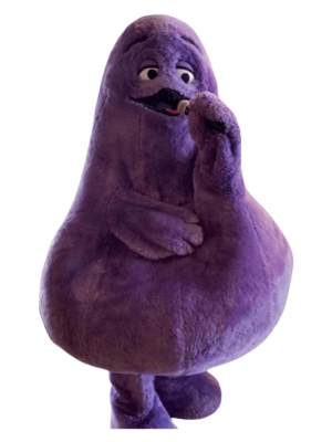Grimace mascot costume