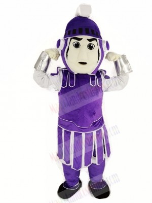 Purple Titan Spartan Sparty Mascot Costume People