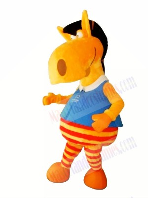 Cute Orange Horse Mascot Costumes Animal