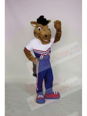 Smiling Mustang Mascot Costumes Animal