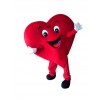Red Heart Mascot Costume Valentine's Day Romantic Dress-Up Outfit for Lovers' Theme Parties & Activities