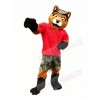Fox with Red T-shirt Mascot Costumes Animal