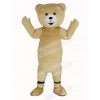 Creamy White Teddy Bear Mascot Costume