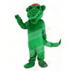 Tuff Gator with Red Hat Mascot Costume Animal