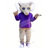 Purple Long Sleeve Antelope Monster Mascot Costumes Animal