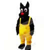 Black Dog with Red nose Mascot Costumes Animal