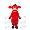 Little Red Cow Mascot Adult Costume