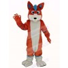 Orange and Blue Husky Dog Fursuit Mascot Costume