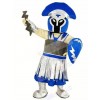 Blue Titan Spartan College Mascot Costume People