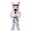 Sport White Wolf Mascot Costumes Cartoon