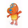 Orange Dinosaur with Big Eyes Mascot Costume Cartoon