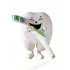 Smiling Tooth Mascot Costume Cartoon