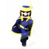 Cavalier in Blue Coat Mascot Costume People	