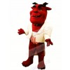 Gentleman Red Devil Mascot Costume Cartoon