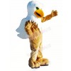 Griffin with Green Eyes Mascot Costume Cartoon 