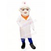 Old Doctor with Black Shoes Mascot Costume People