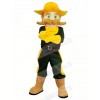 Cowboy with Green Eyes Mascot Costume Cartoon	
