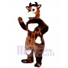 Brown Cow Mascot Costume