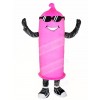 Pink Condom Mascot Costumes Stag Bachelor Party 