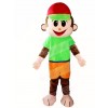 Red Hat Monkey Mascot Costumes Animal 