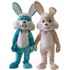 Pink/Blue Rabbit Easter Bunny Mascot Costumes Animal