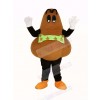 Brown Nose Mascot Costume Cartoon
