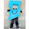 Neon Blue Lightning Bolt Mr. Electric Lightning Bolt Mascot Costumes
