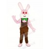 Easter Pink Robbie Rabbit Mascot Costume