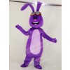 Purple Bunny Rabbit with Long Ears Mascot Costume School 	