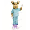 Doctor Bunny with Blue Suit Mascot Costumes Animal