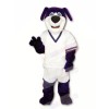 Purple Sport Dog Mascot Costumes Cartoon