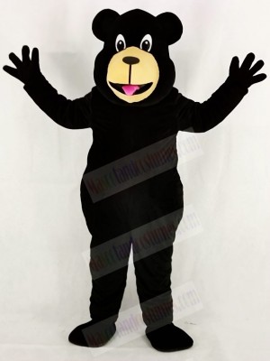 Cute Black Bear Mascot Costume School