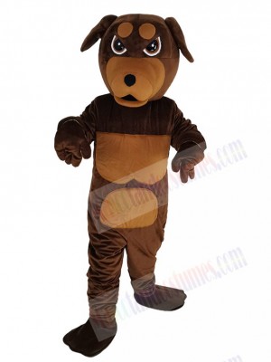 Fierce Rottweiler Dog Mascot Costume Animal