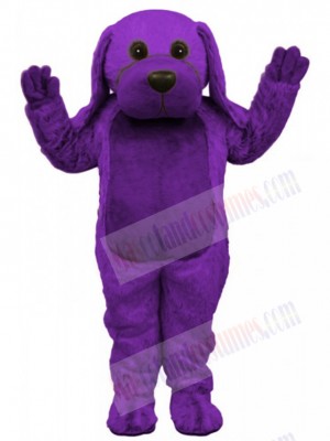 Funny Purple Big Dog Mascot Costume Animal