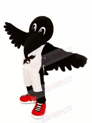 Black Crow with Red Shoes Mascot Costumes Animal