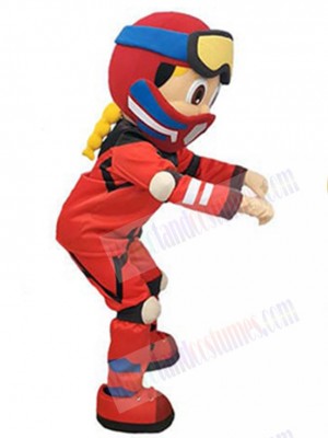 Ski Girl mascot costume