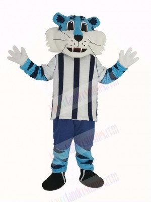 Blue Tiger Mascot Costume Animal